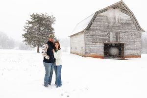 I was standing in the snow, completely freezing, and trying not to cry... because I realized I was shooting a session I have dreamed about!
