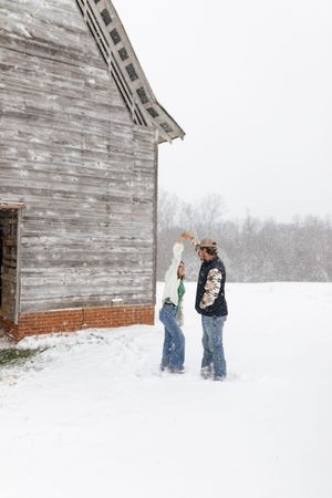 I was standing in the snow, completely freezing, and trying not to cry... because I realized I was shooting a session I have dreamed about!