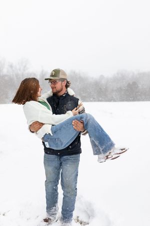 I was standing in the snow, completely freezing, and trying not to cry... because I realized I was shooting a session I have dreamed about!