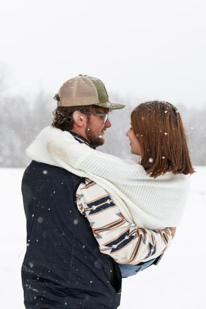 I was standing in the snow, completely freezing, and trying not to cry... because I realized I was shooting a session I have dreamed about!