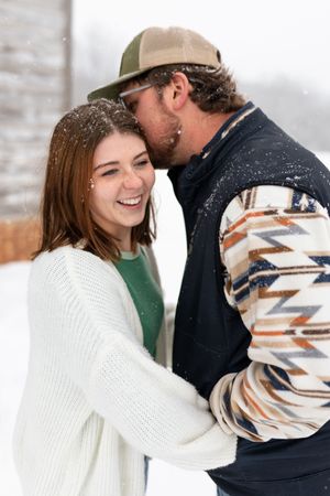 I was standing in the snow, completely freezing, and trying not to cry... because I realized I was shooting a session I have dreamed about!