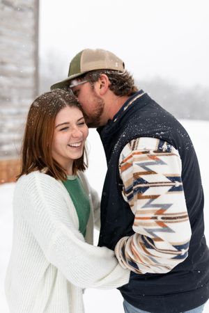 I was standing in the snow, completely freezing, and trying not to cry... because I realized I was shooting a session I have dreamed about!
