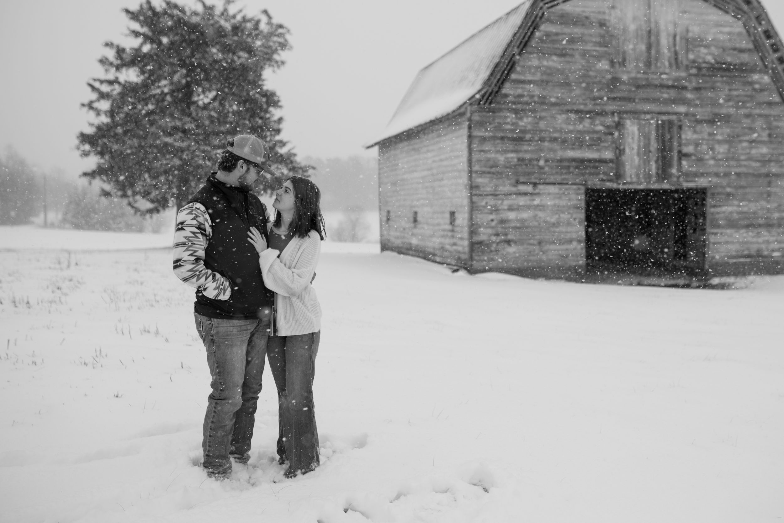 I was standing in the snow, completely freezing, and trying not to cry... because I realized I was shooting a session I have dreamed about!