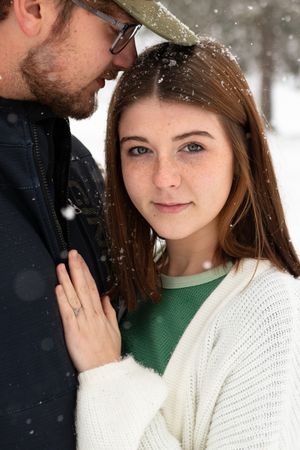 I was standing in the snow, completely freezing, and trying not to cry... because I realized I was shooting a session I have dreamed about!