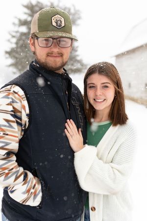I was standing in the snow, completely freezing, and trying not to cry... because I realized I was shooting a session I have dreamed about!