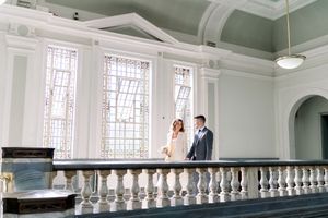 Natural elopement wedding photography inside of Islington Town Hall, taken by a romantic East Midlands photographer from Nottingham, UK.