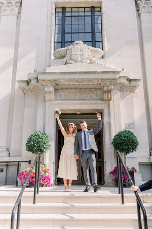 Stylish Islington Town Hall elopement captured in soft, romantic editorial style by an East Midlands wedding photographer from Nottingham