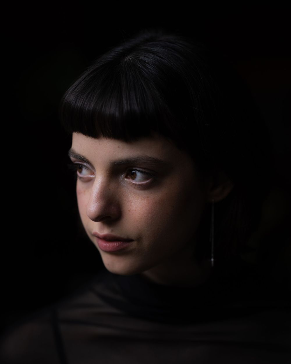 Natural light minimalist portrait. Perfect for photography portfolios, creative projects, and fashion editorials.