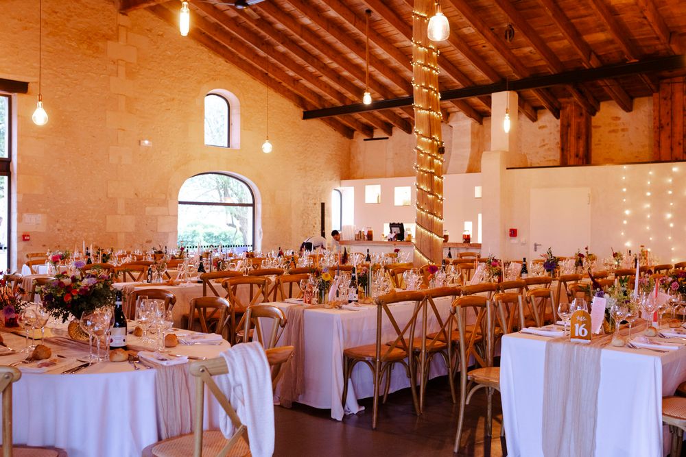Salle de réception du Logis de La Grosse Pierre en Charente-Maritime