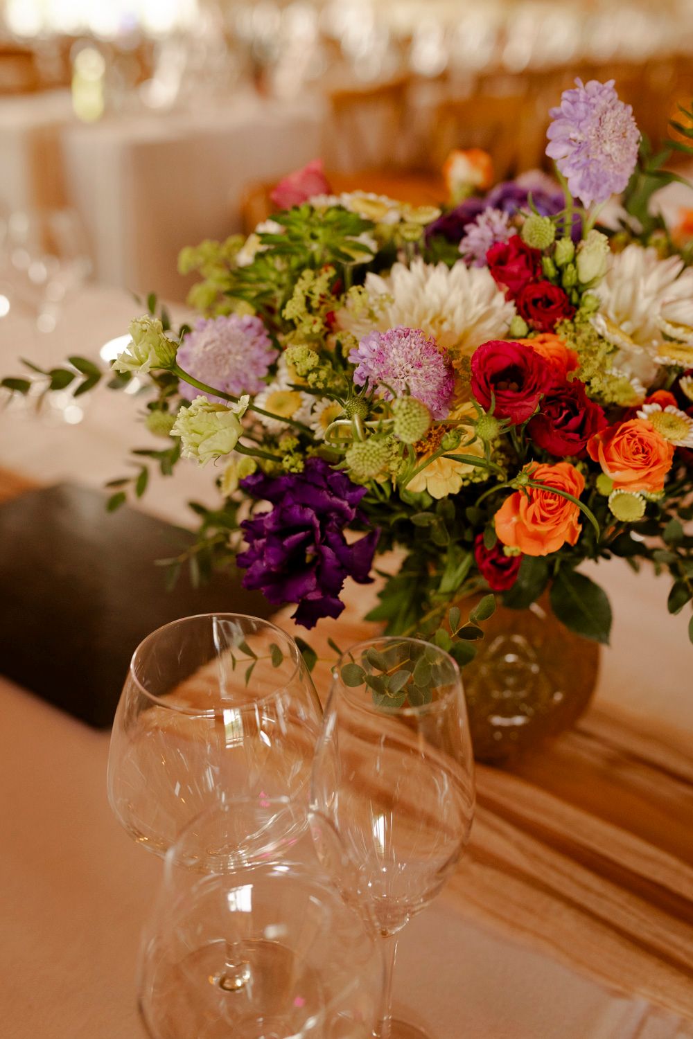 Décoration de table fleurie mariage