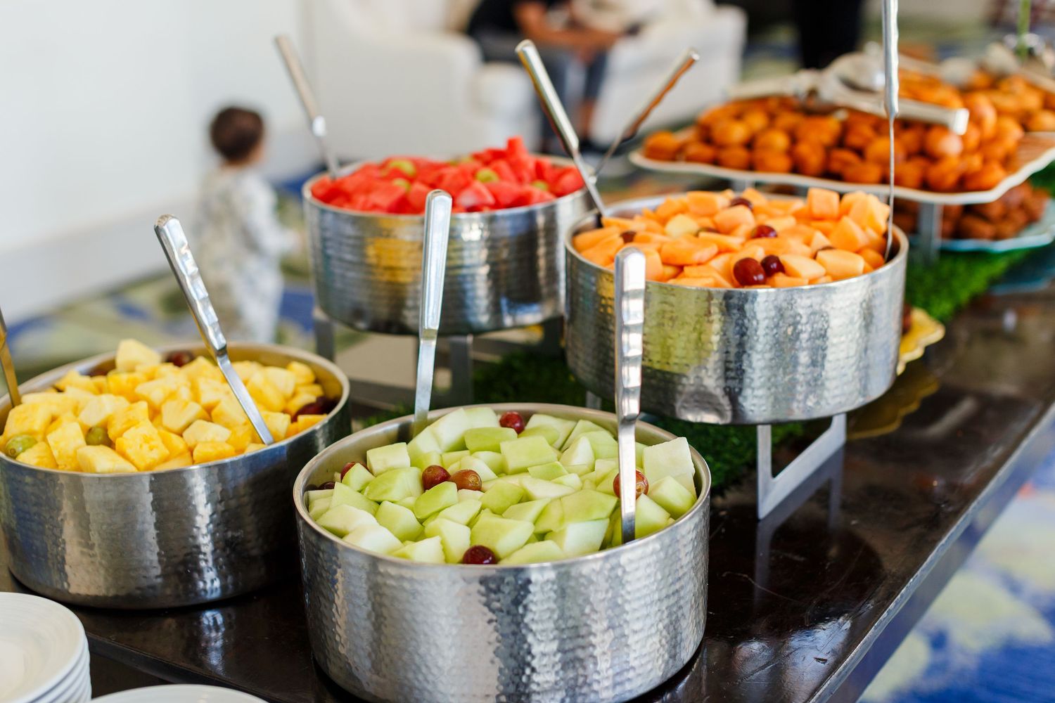 Food served at the Spring Educators Conference held at the Wyndham Grand Rio Mar in Rio Grande, Puerto Rico.