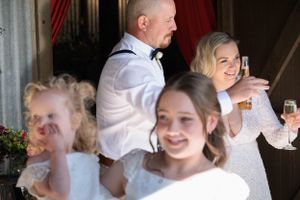 Bride and groom are announced.