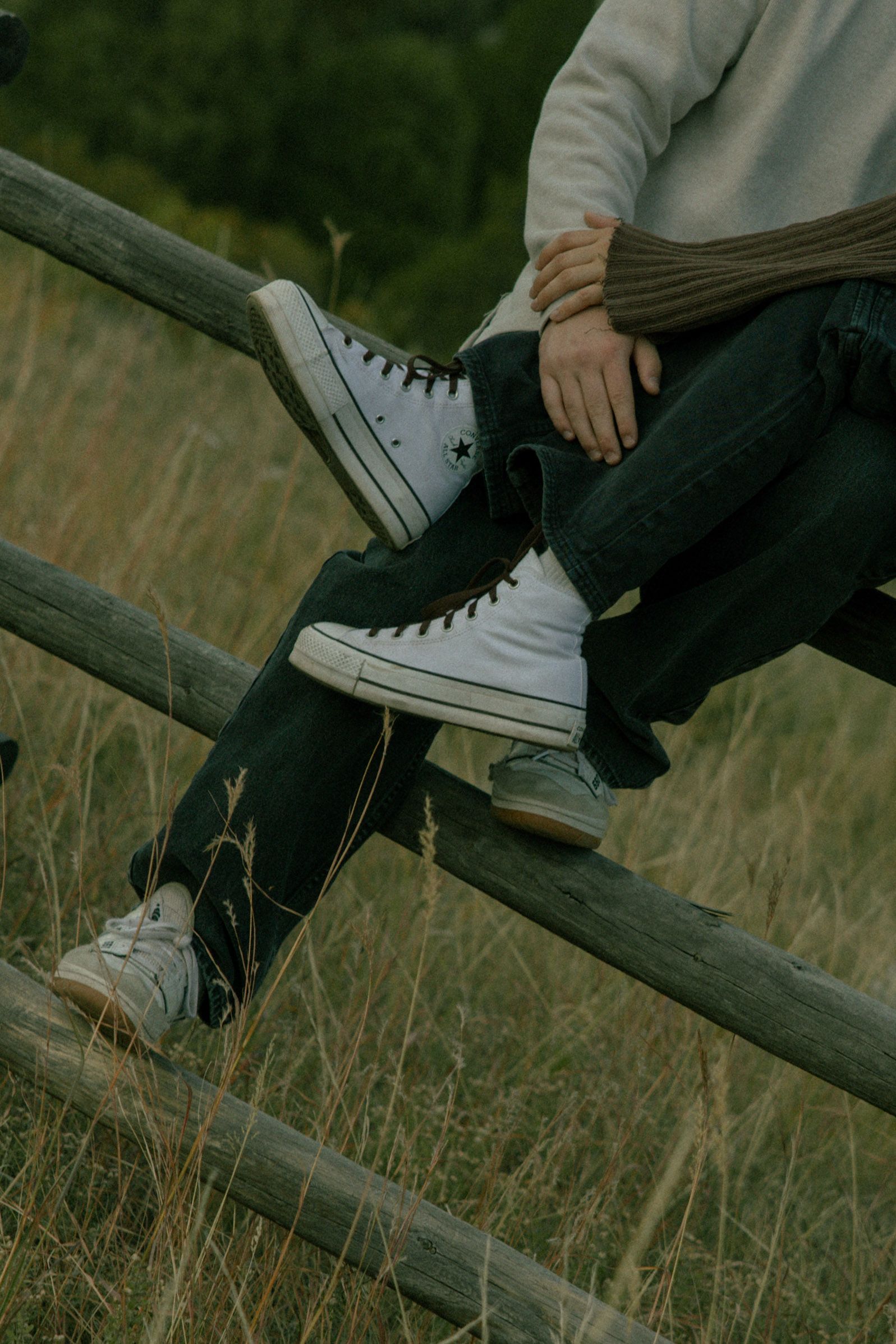 Close-up detail shot from a couples session in foothills of Larkspur, Colorado, capturing intimate moments amidst the beautiful landscape