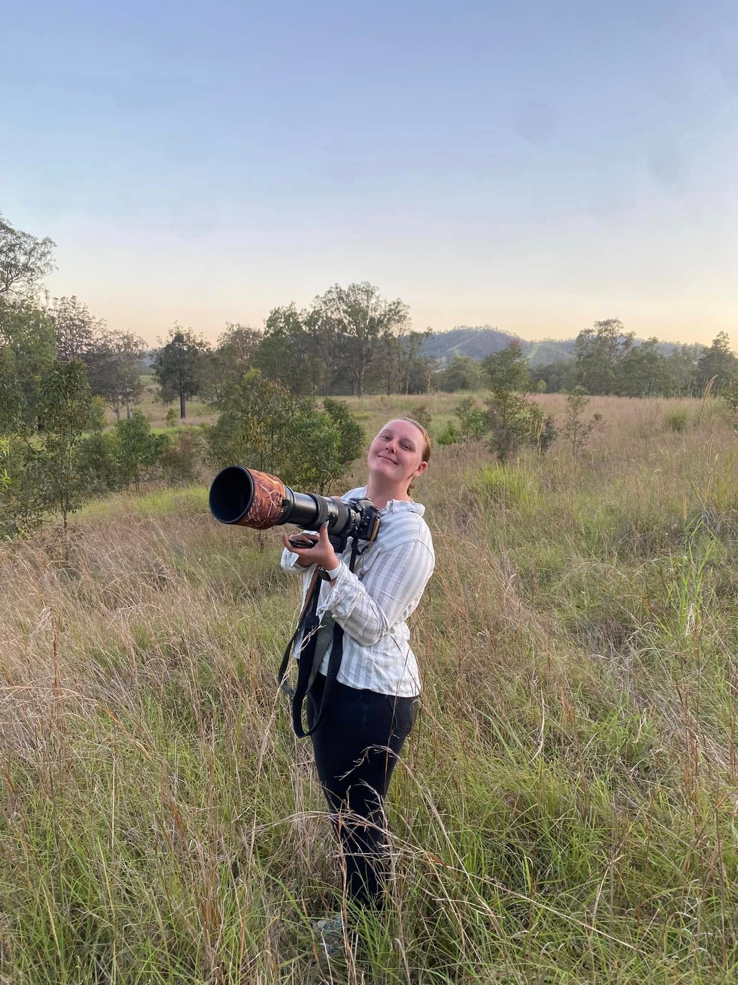 Girl holding a camera