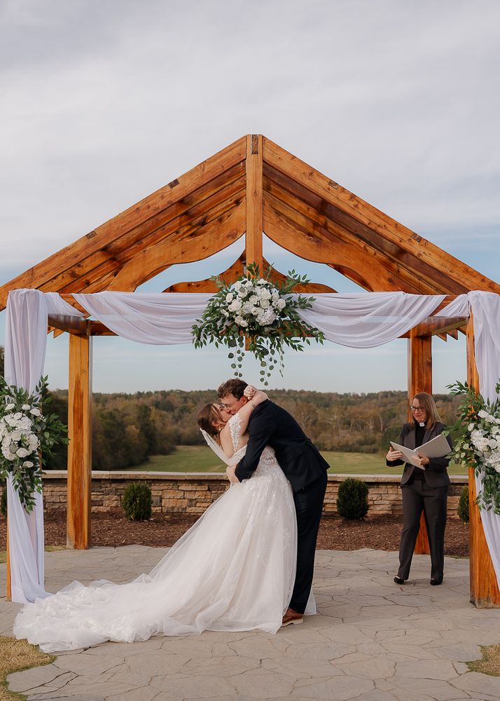 Beautiful Fall wedding at The Venue at Turkey Ridge in Kings Mountain, NC.