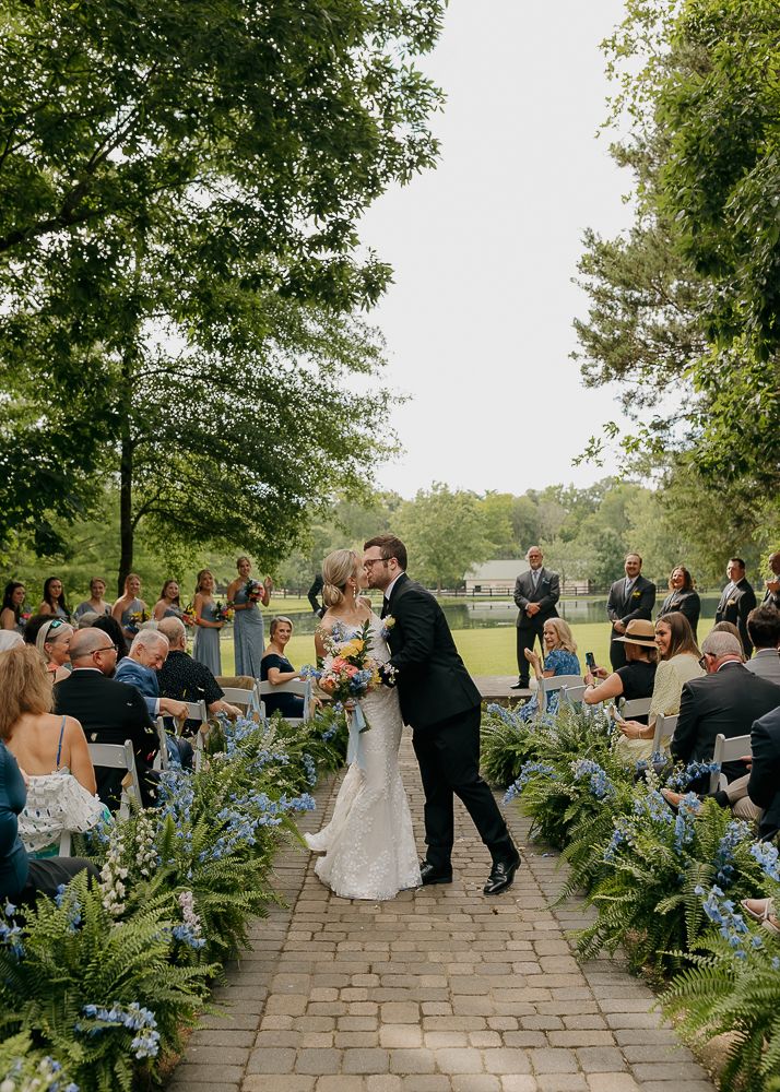Beautiful Summer wedding at Morning Glory Farm in Monroe, NC.