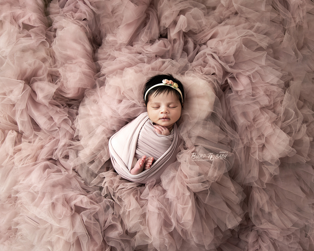 newborn baby girl sleeping peacefully in croydon, Melbourne east studio