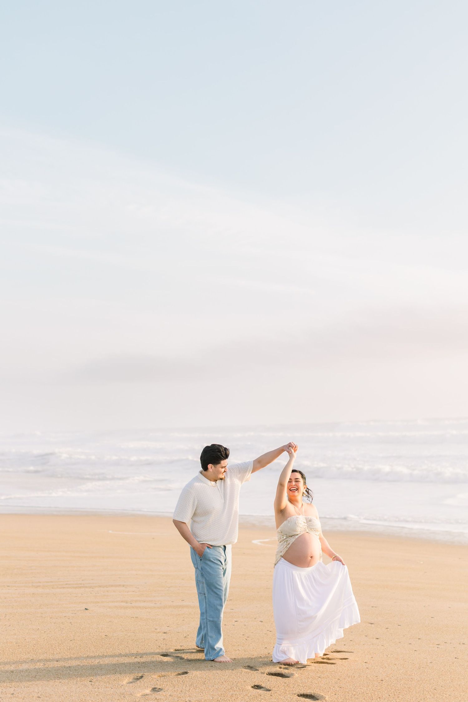 Outdoor Maternity session in Davenport, CA. Santa Cruz Beach Maternity photo session
