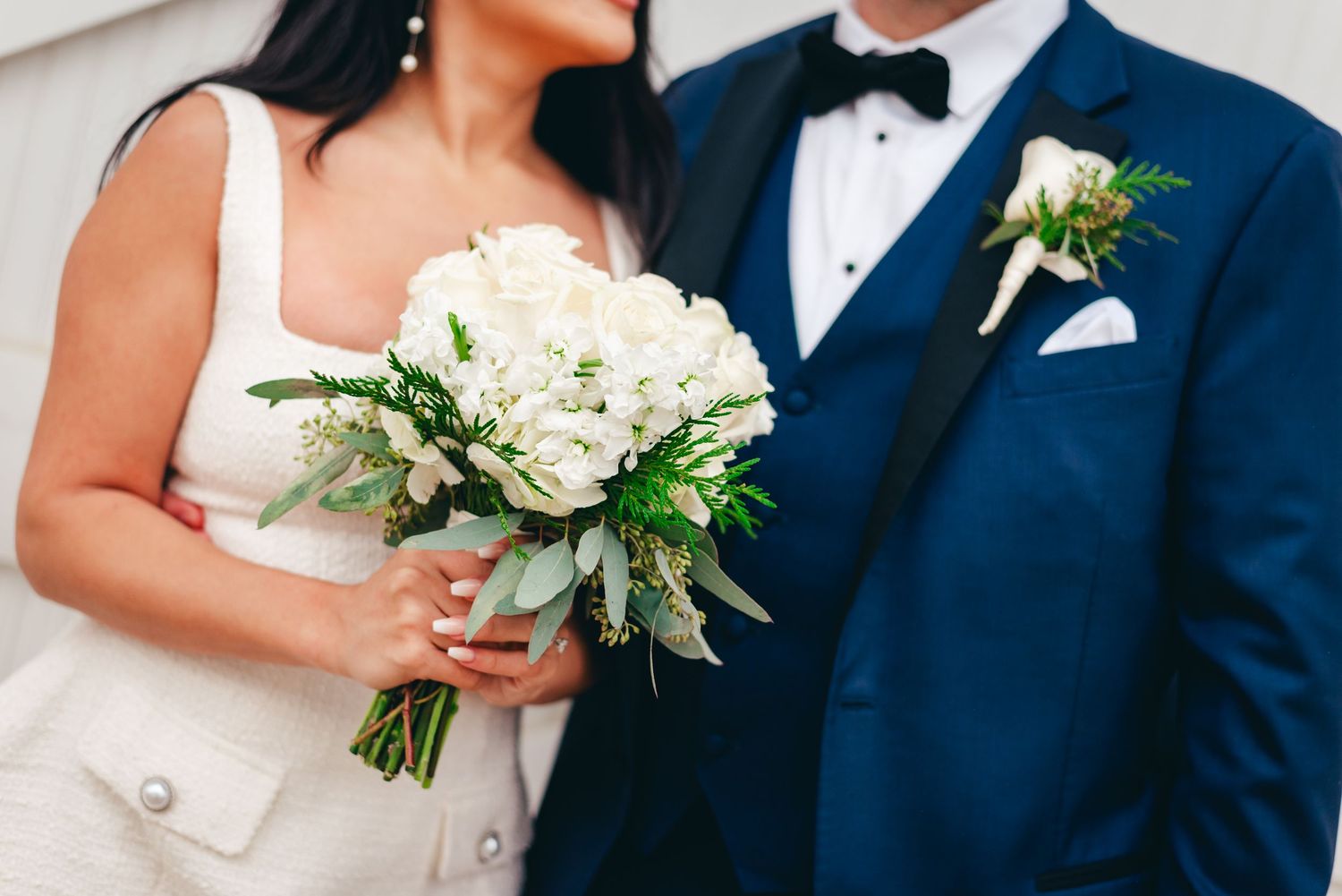 outdoor wedding portrait