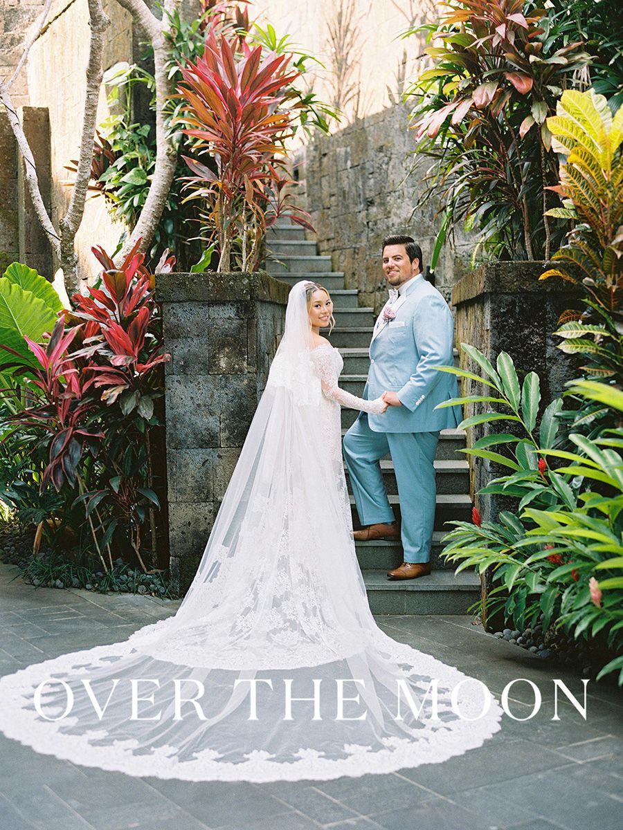 Chic Bvlgari Bali wedding featured in Over The Moon magazine.