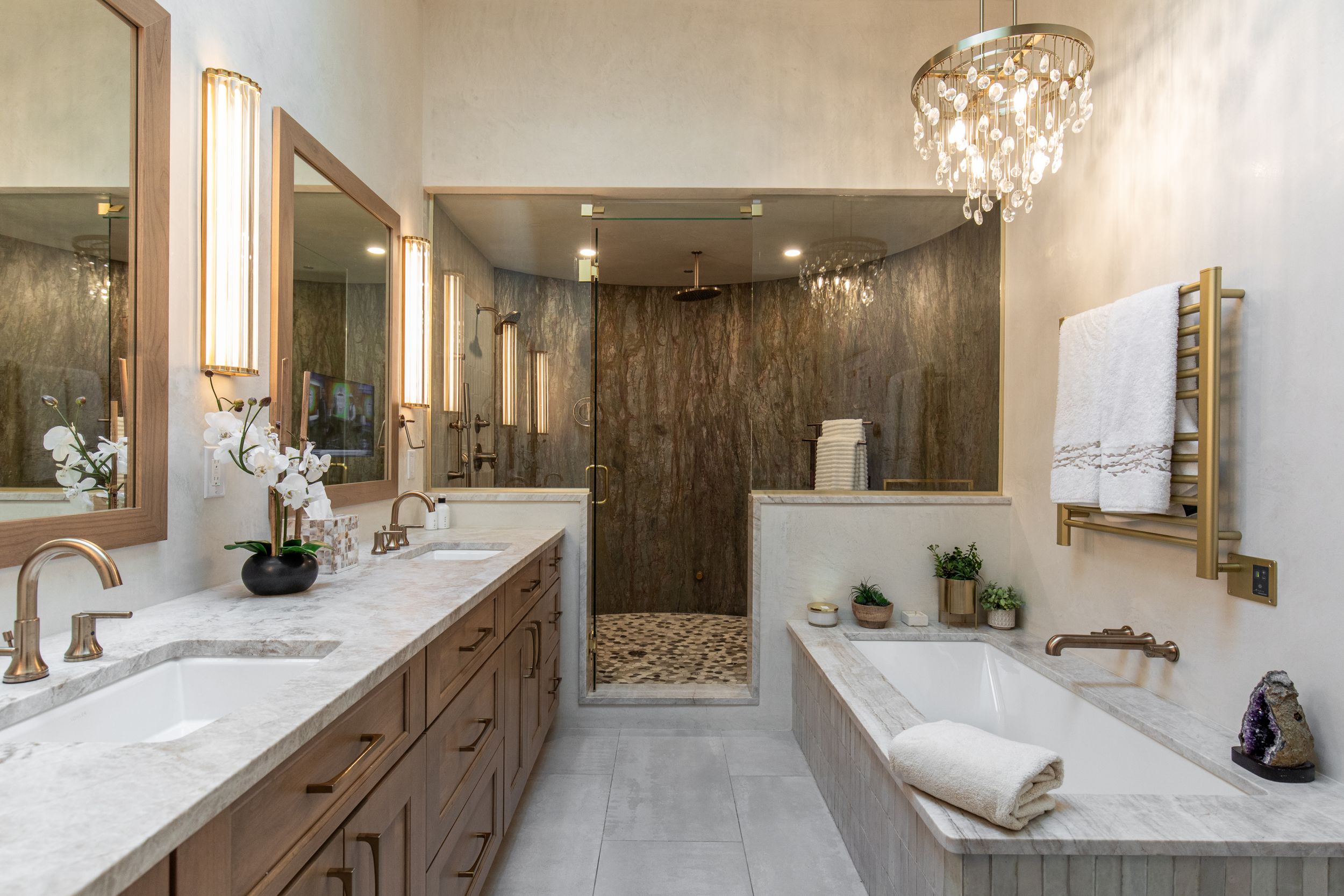 Brass and warm-wood suite