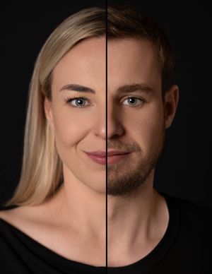 Bodil de Jong Fotografie Duoportret 2 in 1 foto Duo foto 2 gezichten in een foto Portretfotograaf Portretfotografie