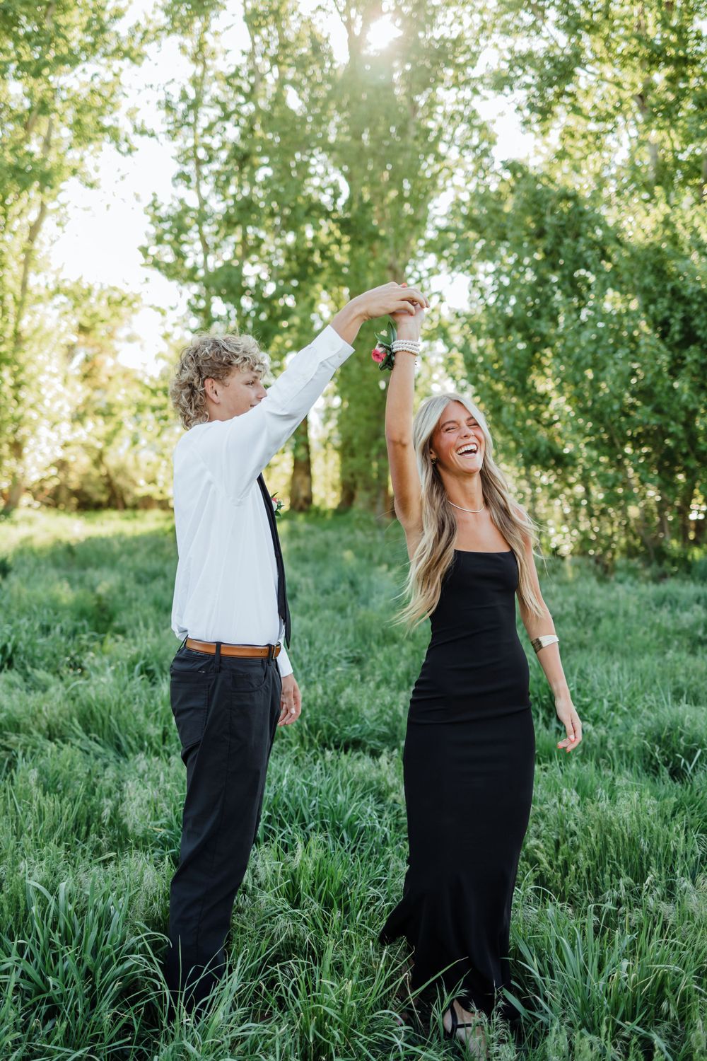 Cache Valley Utah Prom Couple Dancing