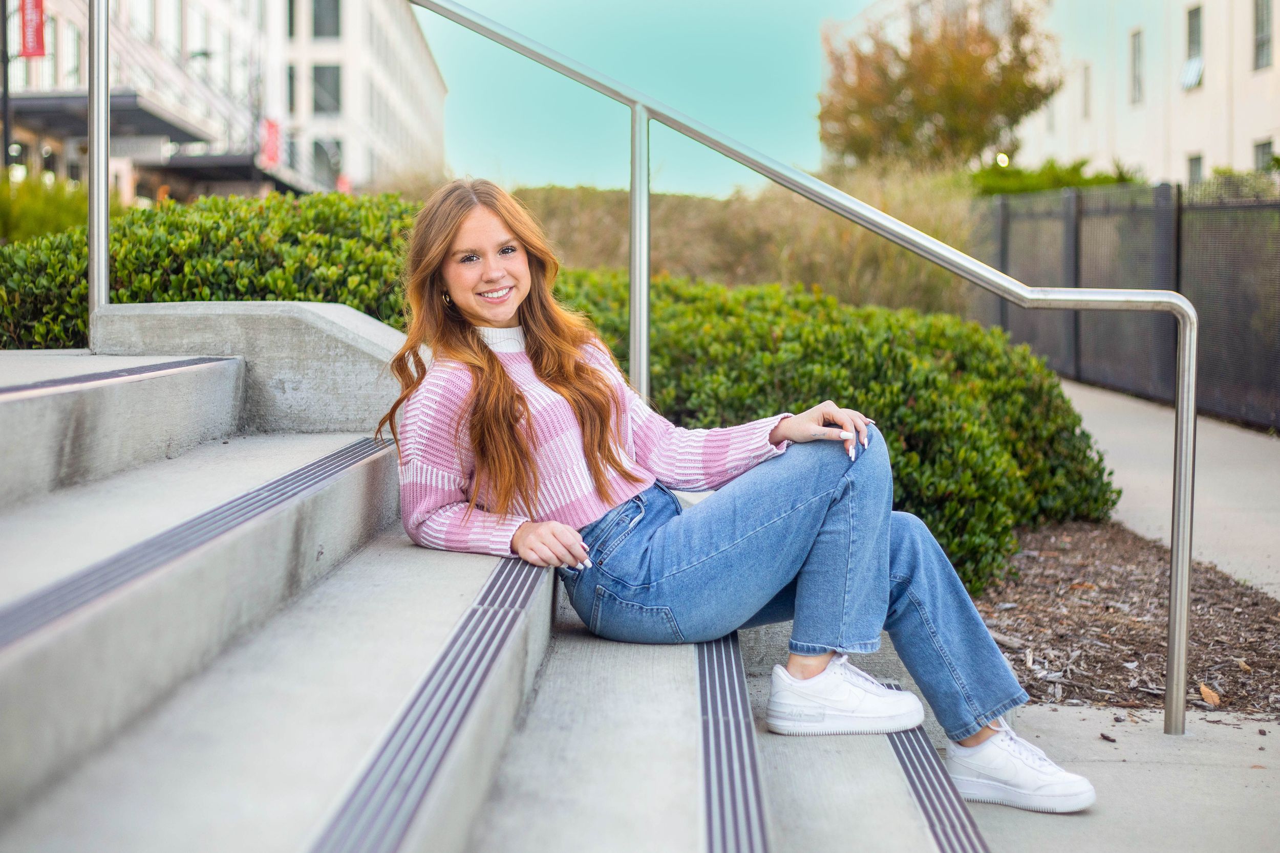 senior portraits in downtown winston salem by victoria leigh photography