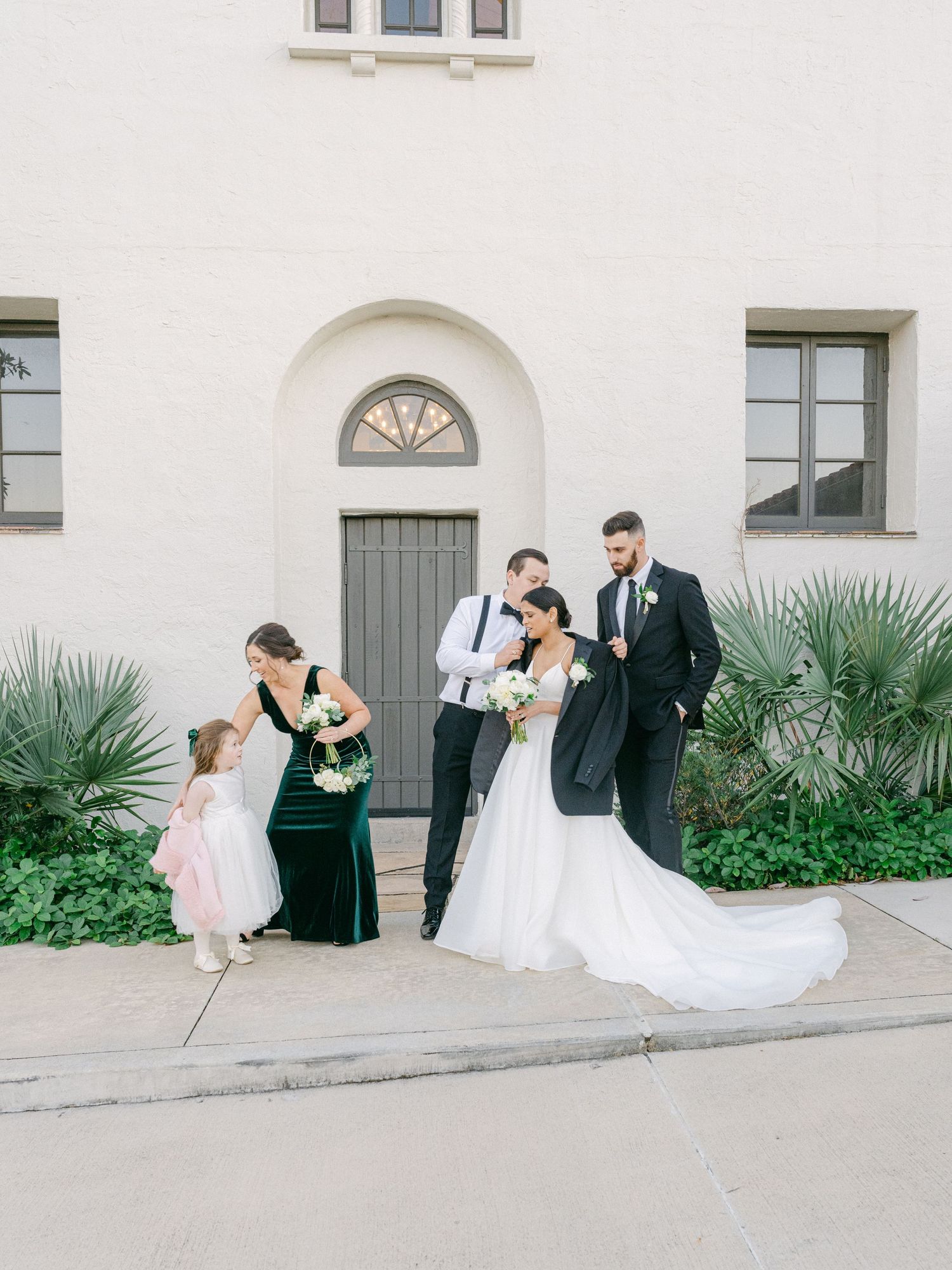 Annie Strever Wedding Editorial Fine Photography Lott Hall Herman Park Houston Texas Country Club Family Portraits Back