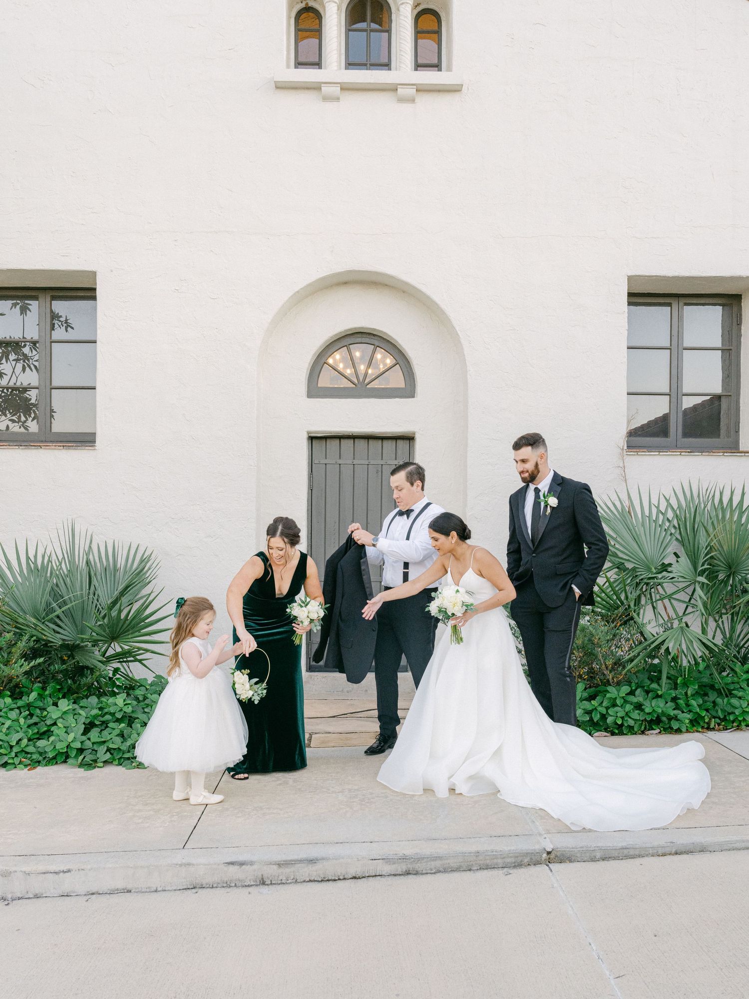 Annie Strever Wedding Editorial Fine Photography Lott Hall Herman Park Houston Texas Country Club Family Portraits Back