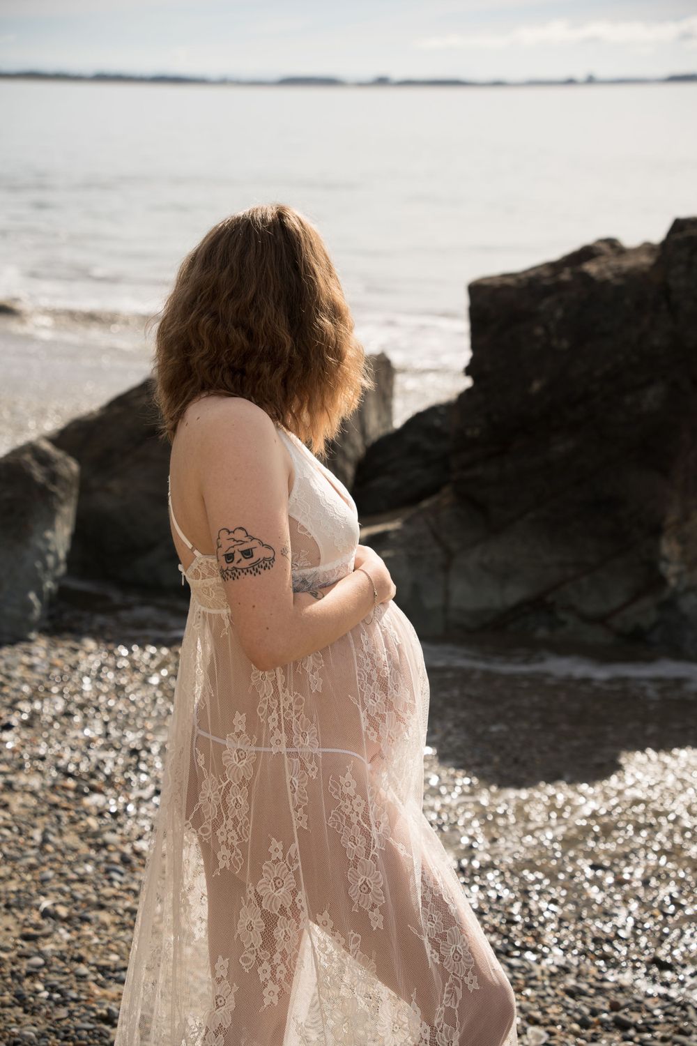 Pregnant woman photoshoot