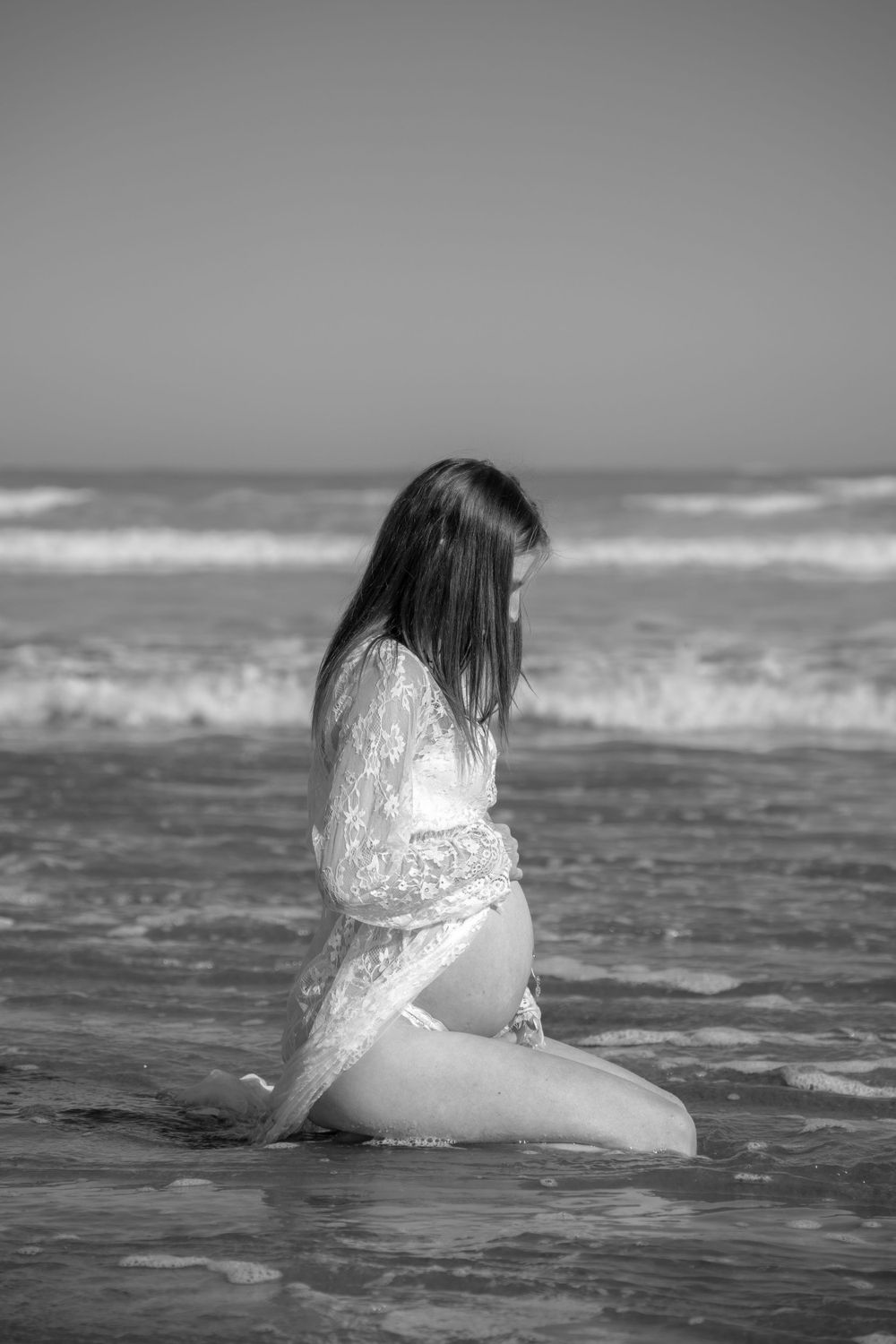 pregnant mum empowered in the water