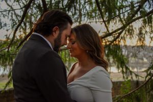 Man and woman romantic sunset photography