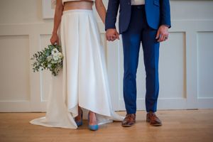 Bride and groom outfits in Richmond, Virginia