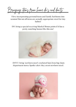 Newborn baby wrapped in cream receiving blanket with pink floral bonnet for professional newborn photography session.