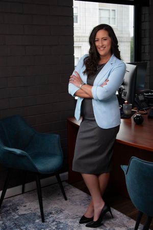 professional female in office branding photo