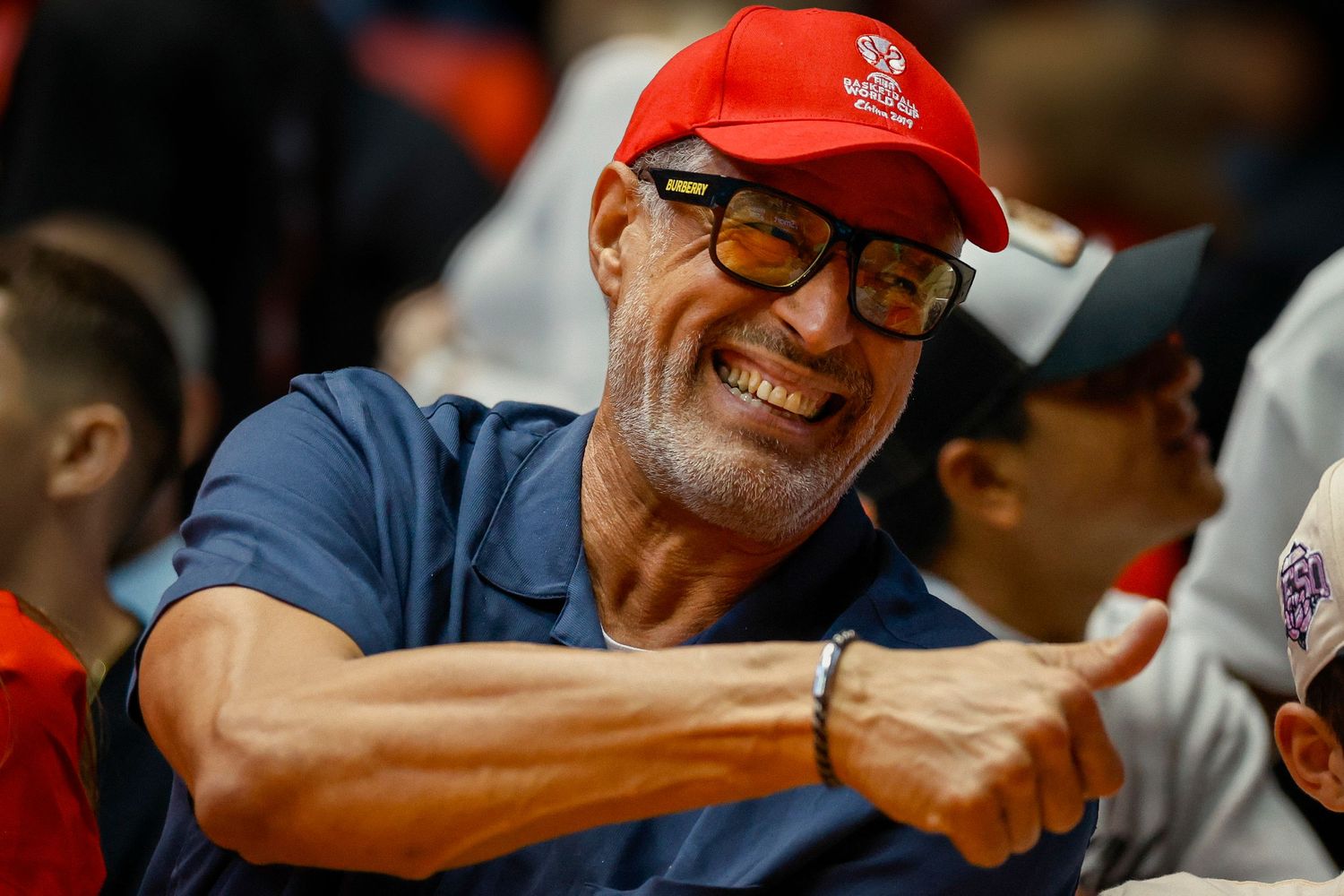 José "Piculín" Ortiz, a Puerto Rican basketball legend and FIBA Hall of Famer, attends the FIBA AmeriCup 2025 Qualifiers