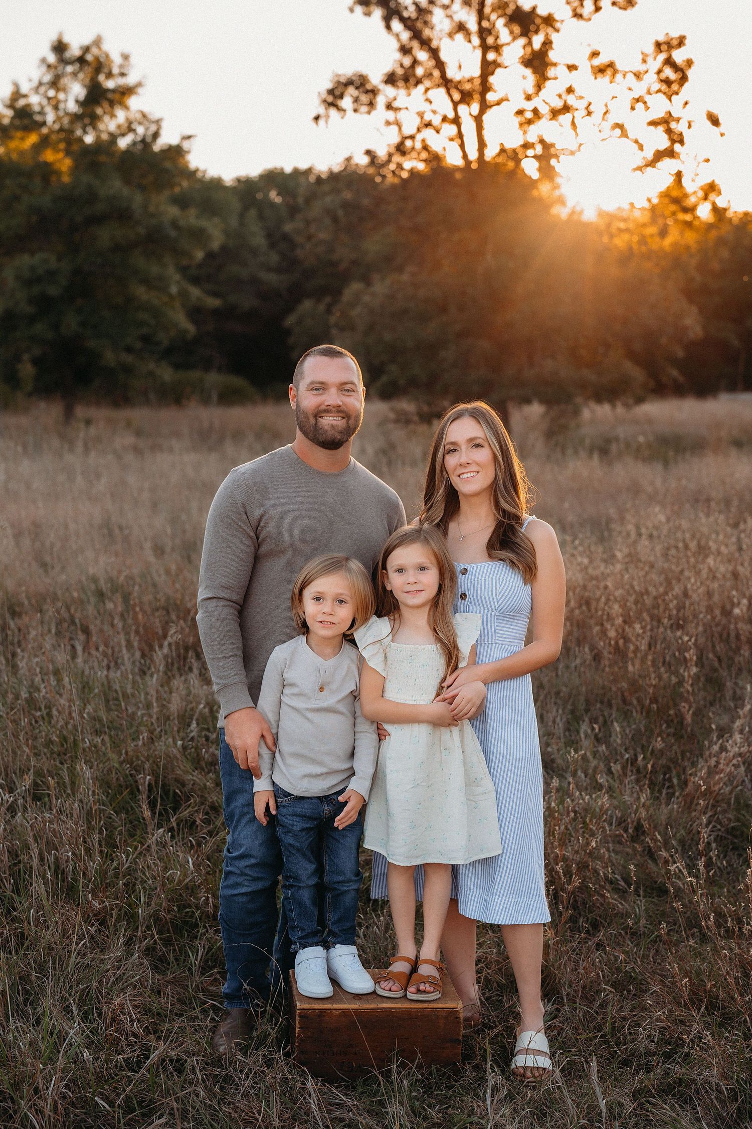 walking family photo