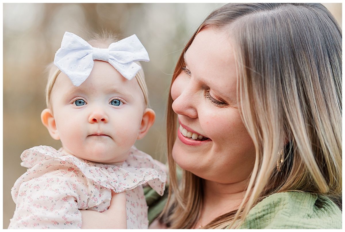 Sweet mother daughter portrait by Indianapolis Family Photographer Jayme Riggleman