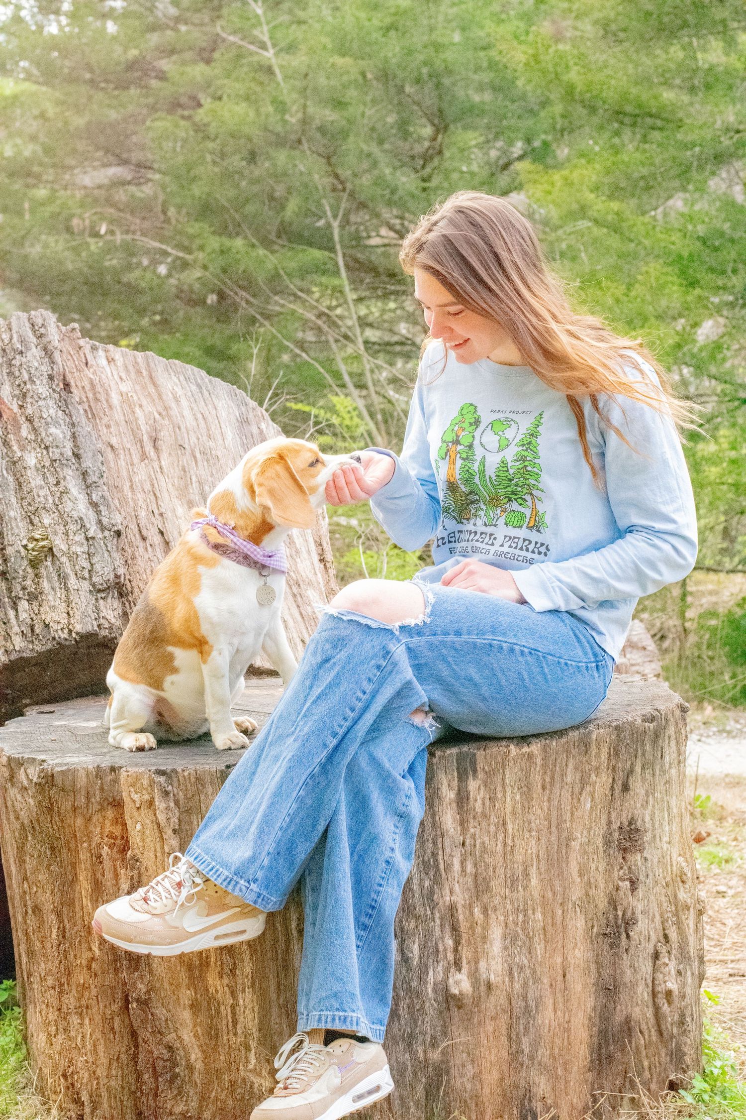 Ijams Nature Center photo with dog