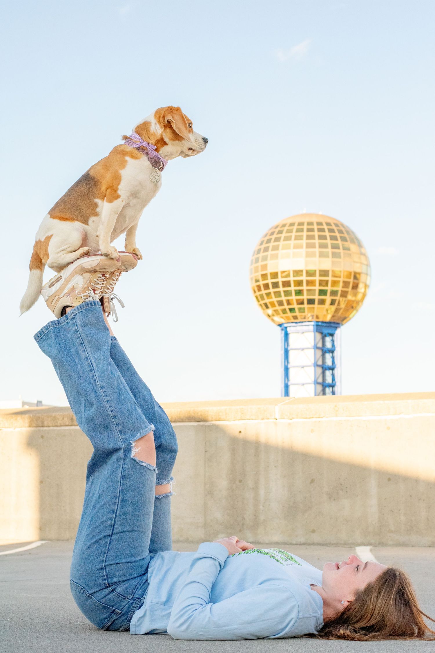 Downtown Knoxville TN Photos with dog