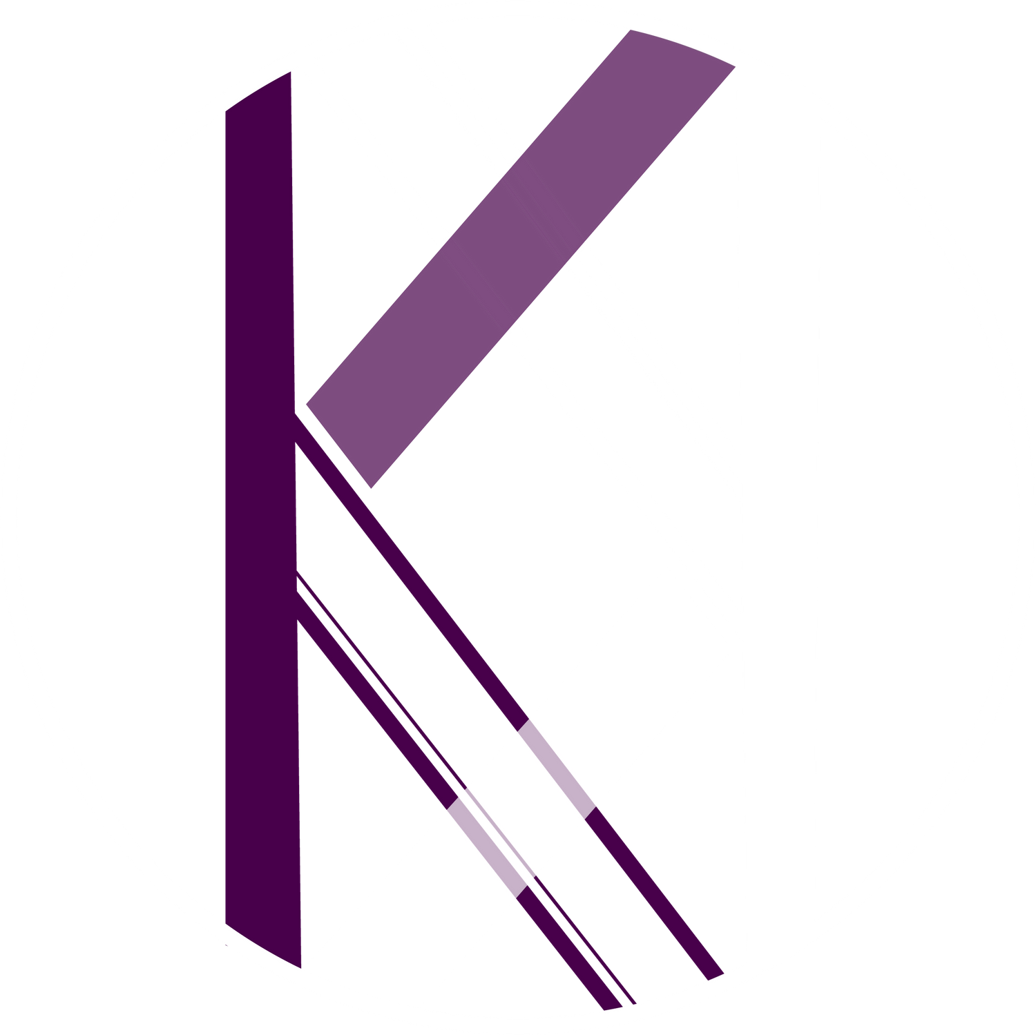 A logo with two K's back to back and L's.