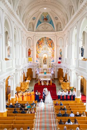 Nova Scotia wedding  Cape Breton Cheticamp Church
