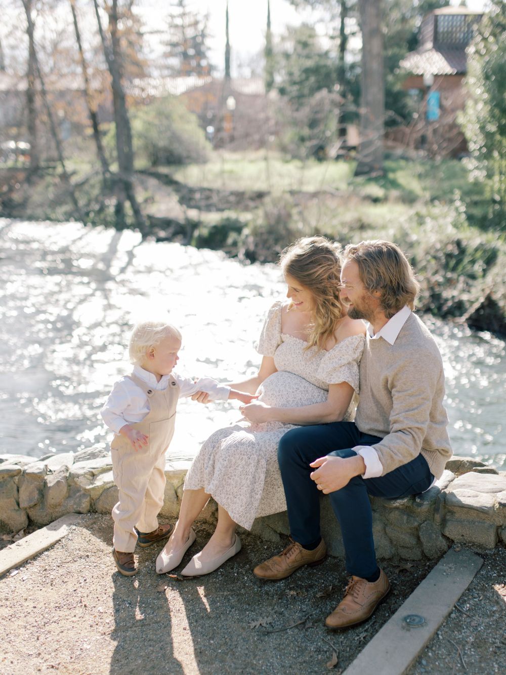 Family photos at CSU Chico. Taken by Kaitlin Stoltenberg, Family and Newborn Photographer in Chico, California.