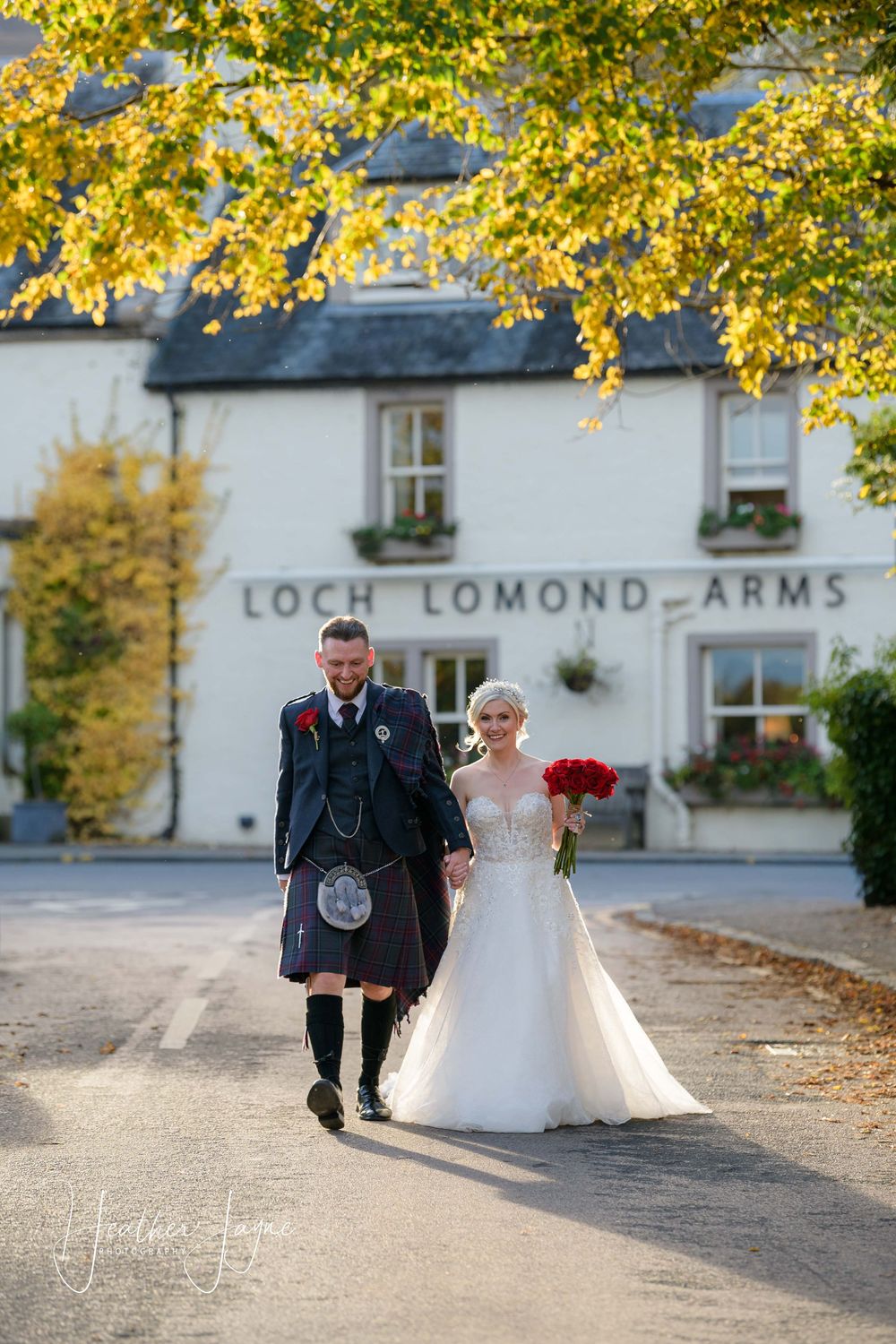 Loch Lomond Arms wedding photographer, Luss, Loch Lomond