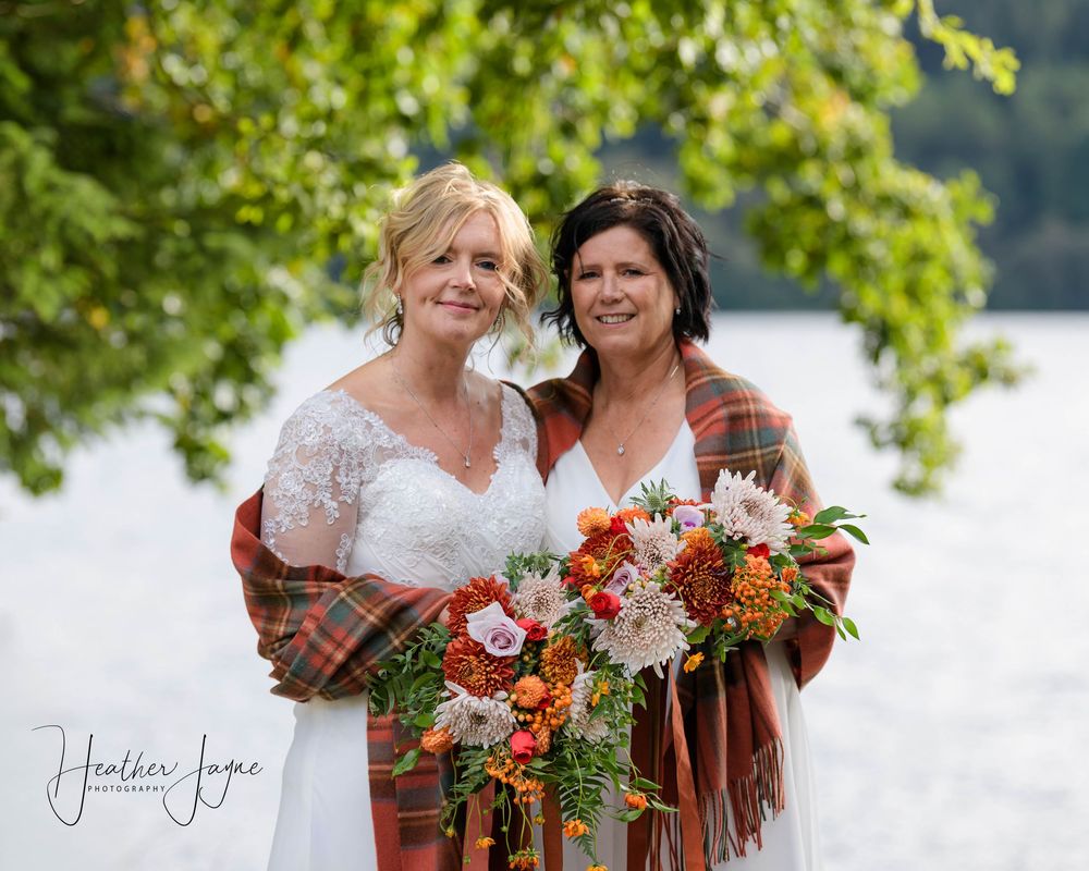 Loch Lomond photographer, Venachar Lochside wedding, same sex wedding