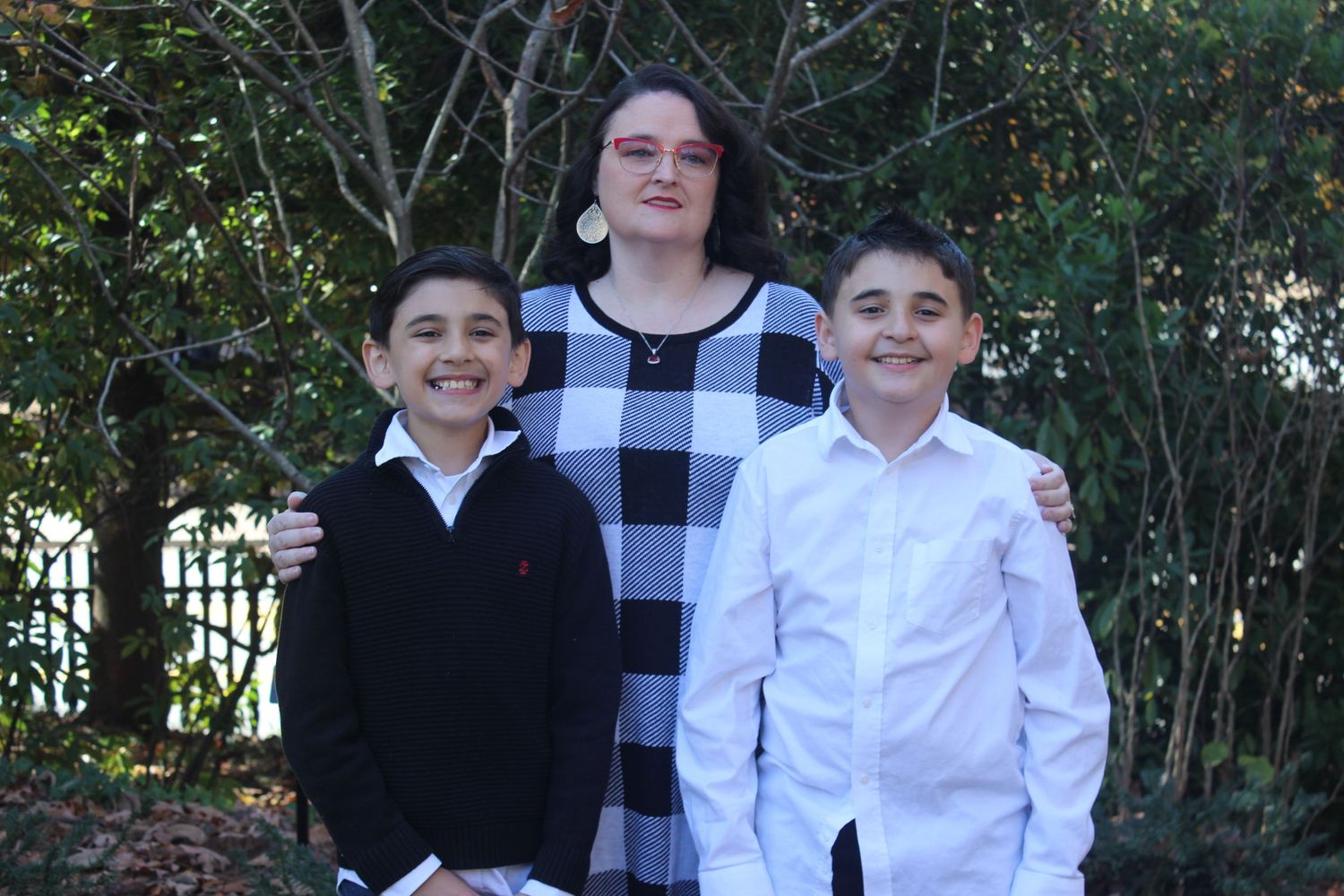 Danielle Vogt with her boys Ethan and Rainsly.