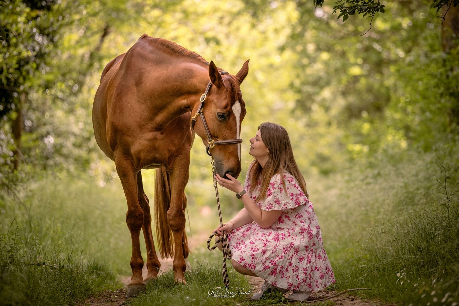 Photo cheval et sa cavalière