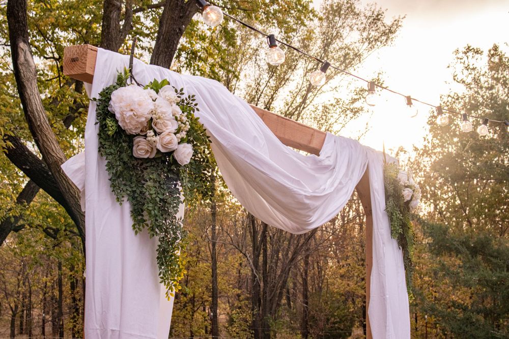wedding photography detail of alter