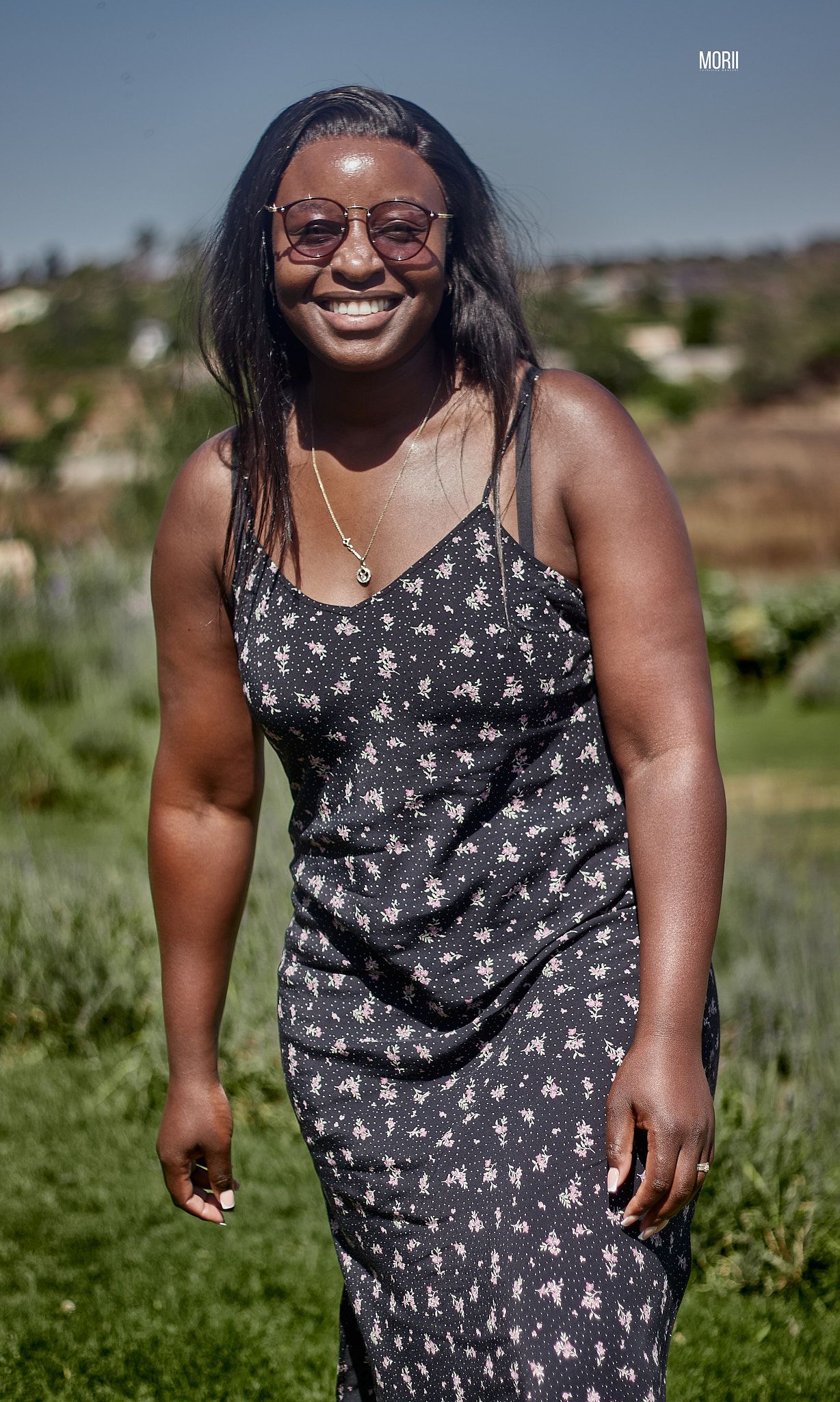 Lady in a garden session
